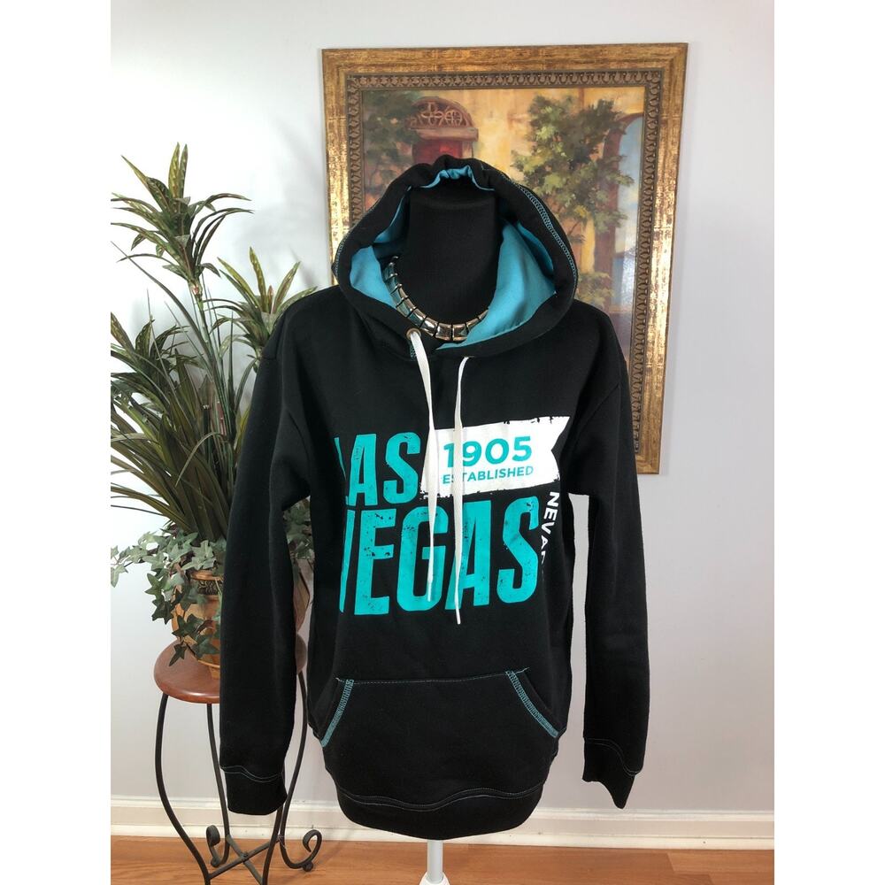 Wear Code Pullover Hoodie Women's SM Black One Las Vegas Graphic Print Athletic